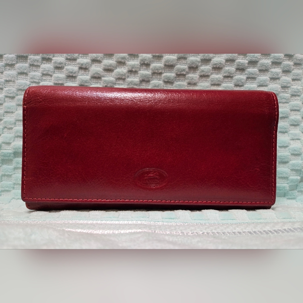 Mancini Red Women's Leather Wallet